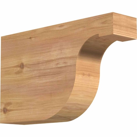 Ekena Millwork Del Monte Smooth Rafter Tail, Western Red Cedar, 3 1/2"W x 10"H x 16"L RFT04X10X16DEL00SWR